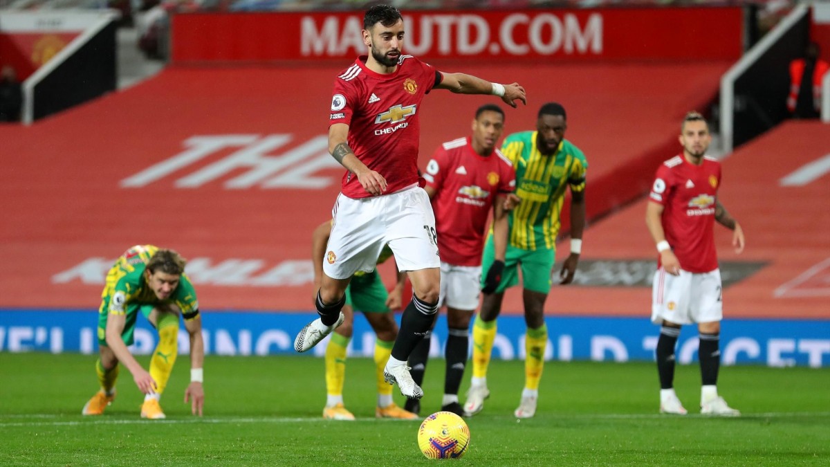 Mỗi khi Bruno Fernandes bước lên chấm 11m, gần như là một bàn thắng cho Manchester United