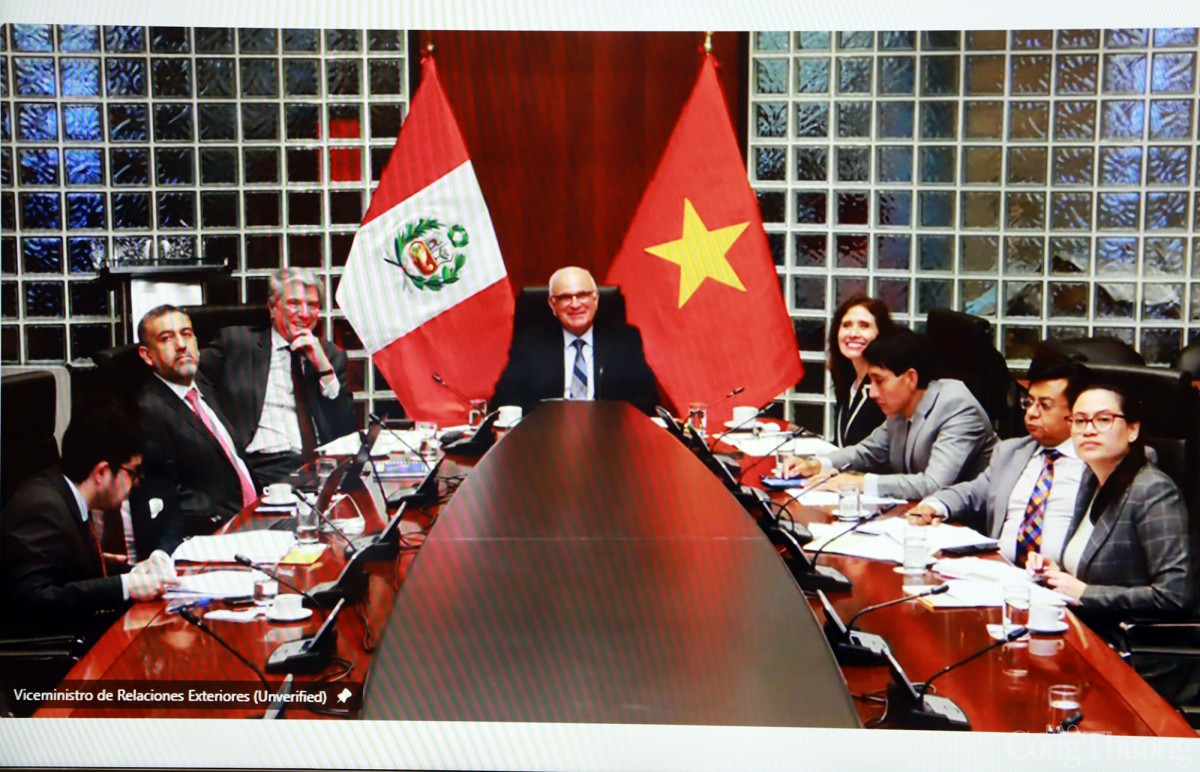 Ảnh: Kỳ họp III Ủy ban liên Chính phủ Việt Nam - Peru Ảnh: Kỳ họp III Ủy ban liên Chính phủ Việt Nam - Peru