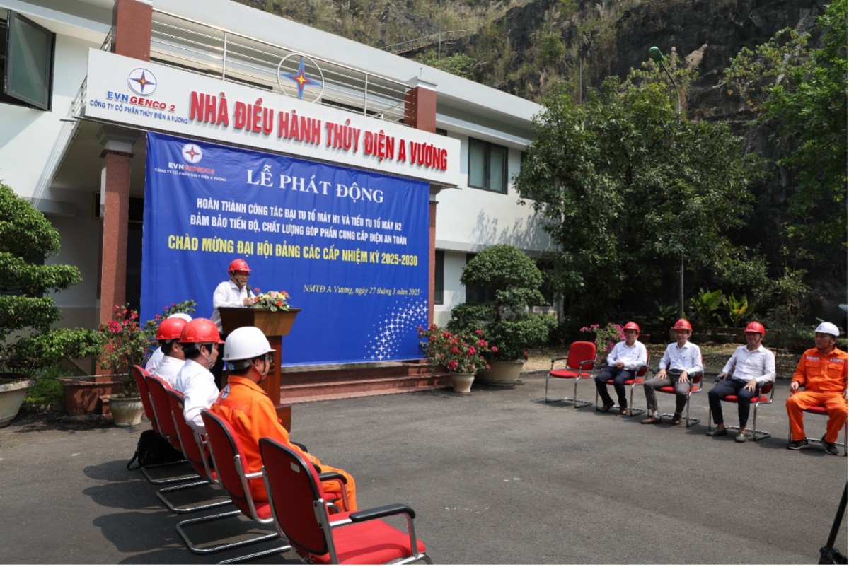 Thủy điện A Vương quyết tâm hoàn thành nhiệm vụ sửa chữa 2 tổ máy để chào mừng Đại hội Đảng các cấp nhiệm kỳ 2025-2030 Thủy điện A Vương quyết tâm hoàn thành nhiệm vụ sửa chữa 2 tổ máy để chào mừng Đại hội Đảng các cấp nhiệm kỳ 2025-2030
