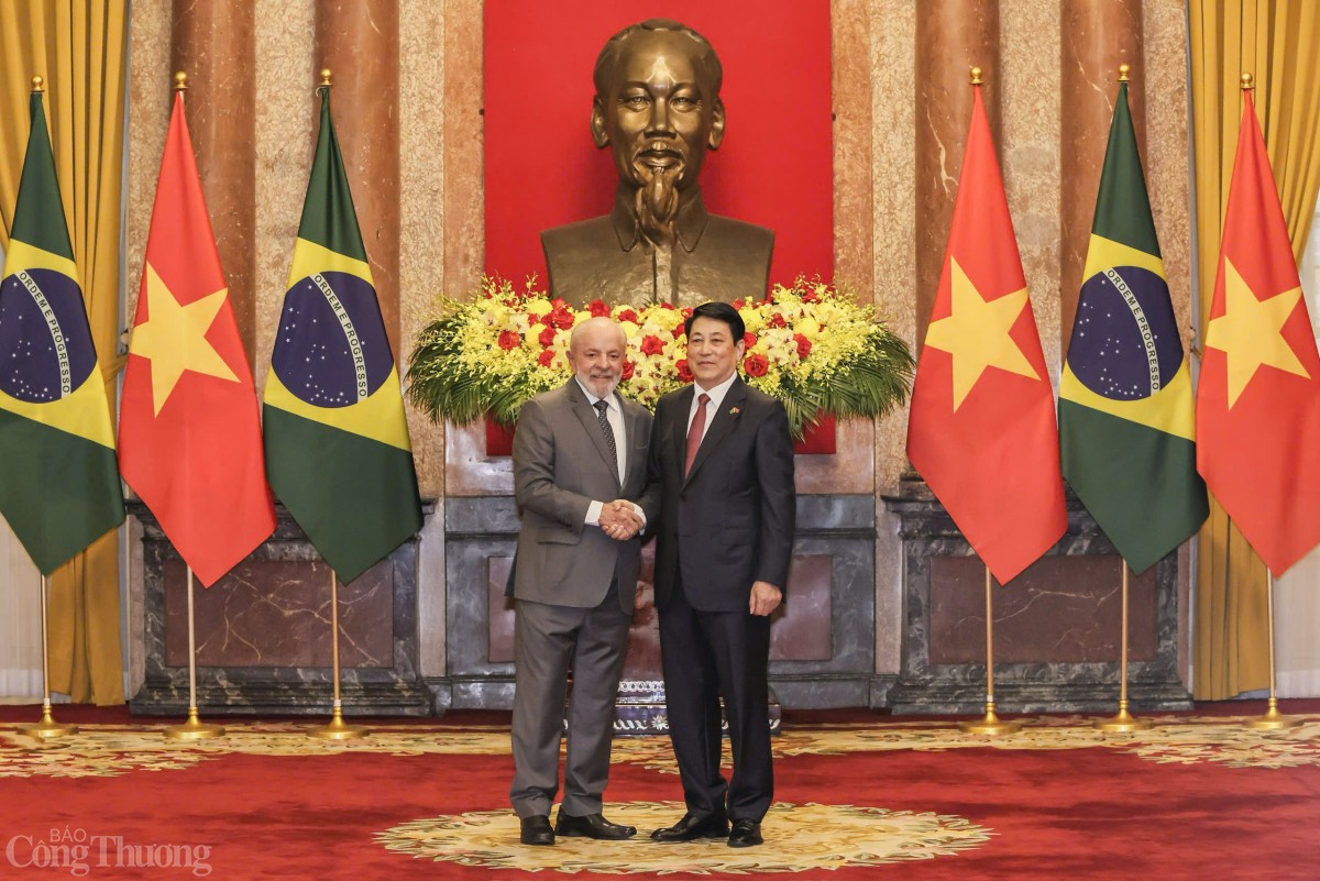 Chủ tịch nước đón Tổng thống Brazil Chủ tịch nước đón Tổng thống Brazil