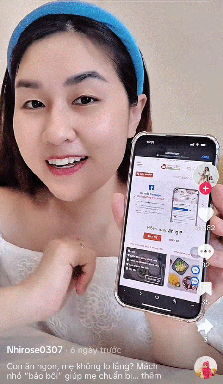 Thúc đẩy triển khai Phần mềm xây dựng thực đơn cho mẹ Thúc đẩy triển khai Phần mềm xây dựng thực đơn cho mẹ