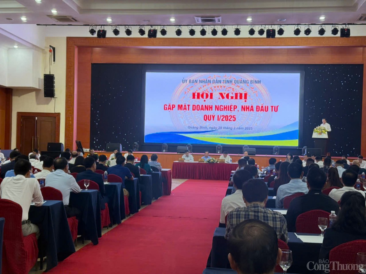 Hội nghị gặp mặt doanh nghiệp, nhà đầu tư ở Quảng Bình quý I/2025 Hội nghị gặp mặt doanh nghiệp, nhà đầu tư ở Quảng Bình quý I/2025