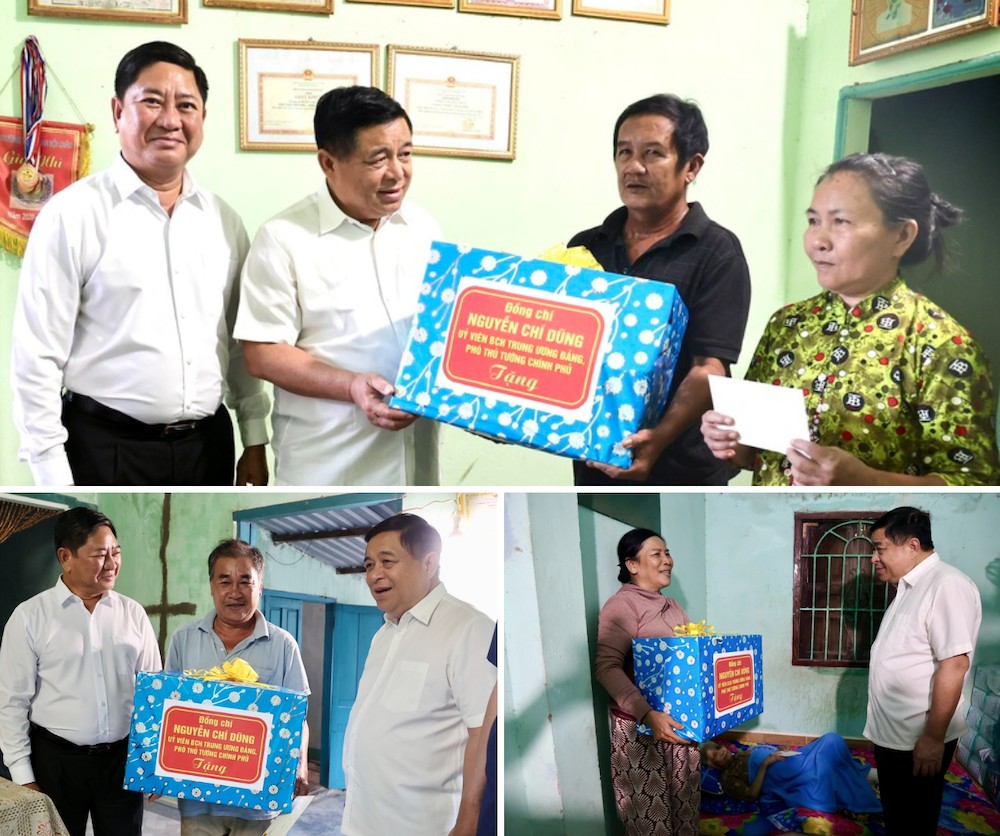 Phó Thủ tướng Nguyễn Chí Dũng thăm hỏi và tặng quà 3 gia đình chính sách tại xã Kiền Kiền I, huyện Thuận Bắc, tỉnh Ninh Thuận - Ảnh: VGP/Thu Sa Phó Thủ tướng Nguyễn Chí Dũng thăm hỏi và tặng quà 3 gia đình chính sách tại xã Kiền Kiền I, huyện Thuận Bắc, tỉnh Ninh Thuận - Ảnh: VGP/Thu Sa
