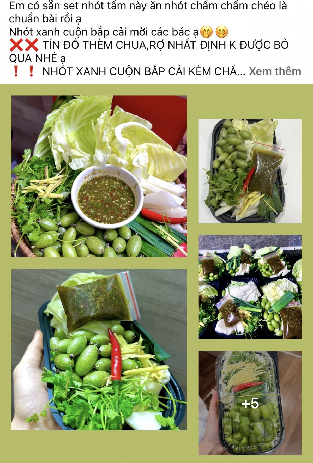 Nhót xanh, nhót bao từ được bán khắp các chợ online. Ảnh chụp màn hình Nhót xanh, nhót bao từ được bán khắp các chợ online. Ảnh chụp màn hình