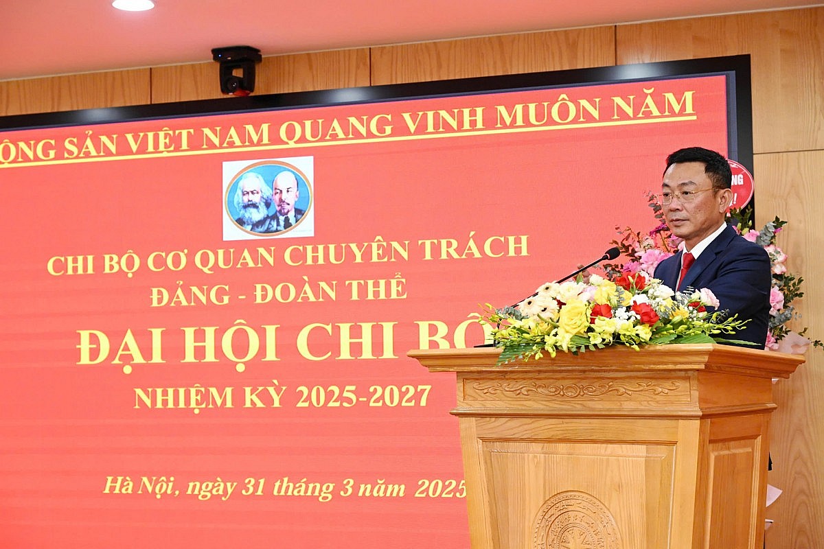 Đại hội Chi bộ Cơ quan Chuyên trách Đảng - Đoàn thể Bộ Công Thương