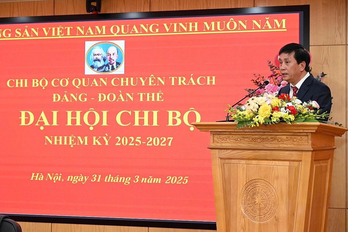 Đại hội Chi bộ Cơ quan Chuyên trách Đảng - Đoàn thể Bộ Công Thương