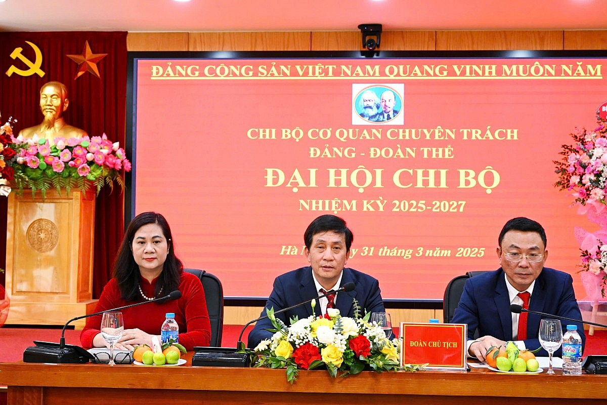 Đại hội Chi bộ Cơ quan Chuyên trách Đảng - Đoàn thể Bộ Công Thương