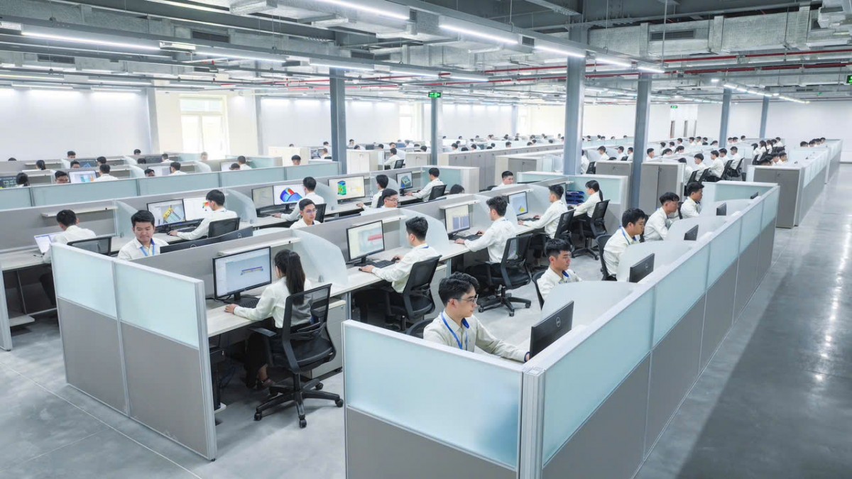 Đội ngũ kỹ sư thiết kế taih Trung tâm R&D Thaco Industries