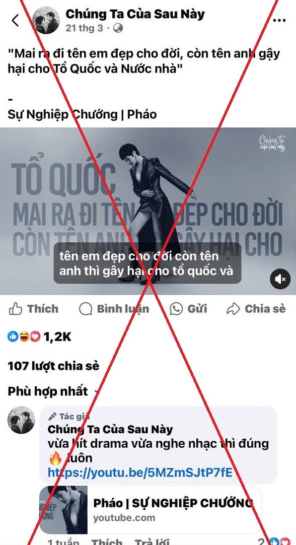 Tổ quốc bị xúc phạm bởi 'Sự nghiệp chướng' và cái gọi là âm nhạc!