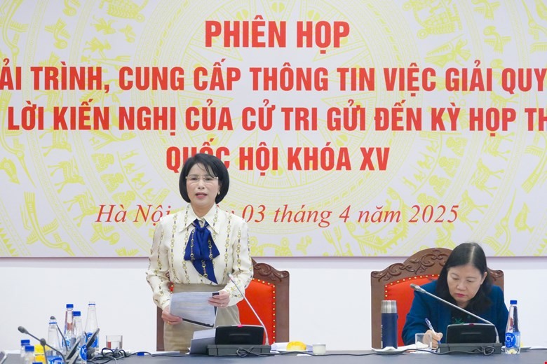 Phó Chủ nhiệm Ủy ban Dân nguyện và Giám sát Trần Thị Nhị Hà