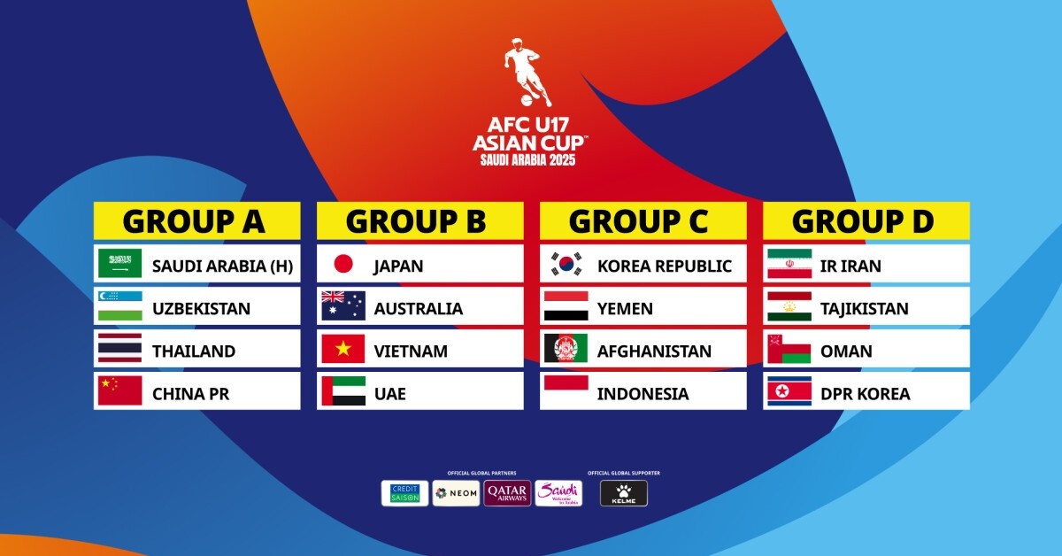 Xem trực tiếp vòng chung kết U17 châu Á 2025 hôm nay