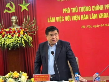 Phó Thủ tướng Nguyễn Chí Dũng làm việc với Viện Hàn lâm Khoa học và Công nghệ Việt Nam
