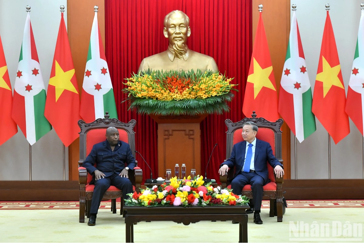 [Ảnh] Tổng Bí thư Tô Lâm tiếp Tổng thống Cộng hòa Burundi Évariste Ndayishimiye