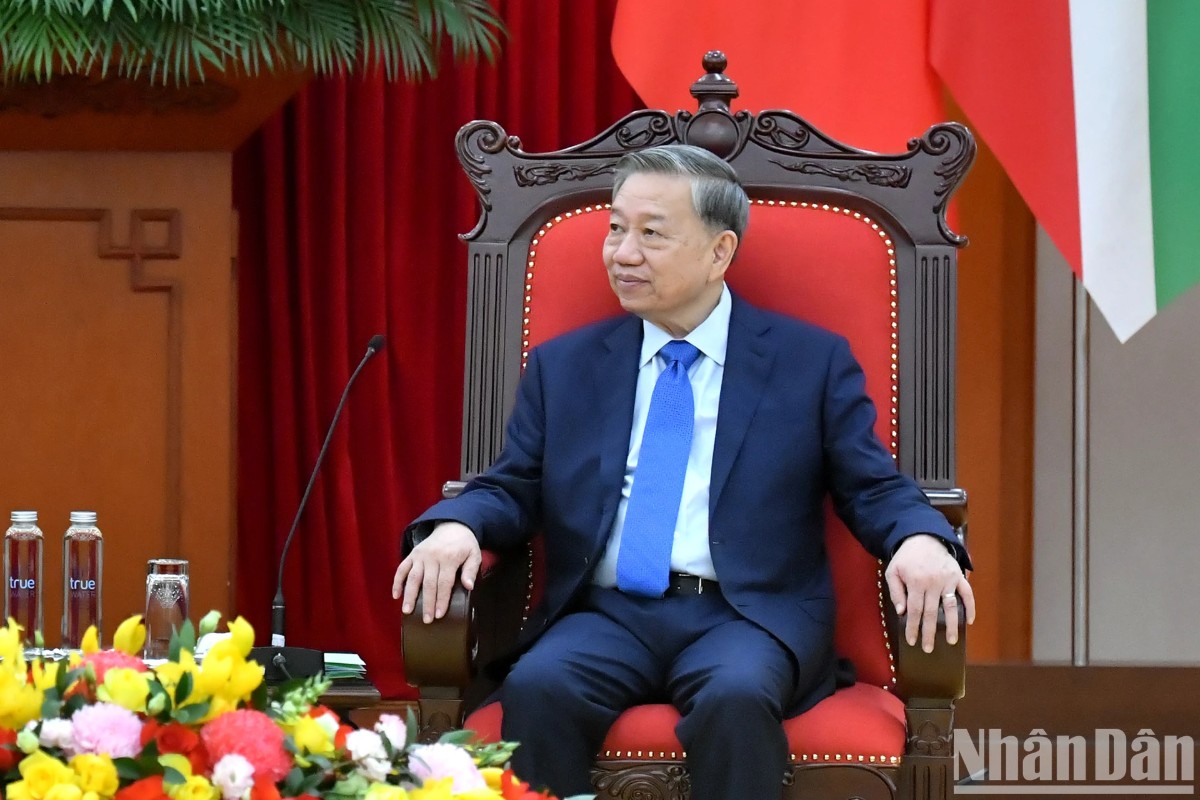 [Ảnh] Tổng Bí thư Tô Lâm tiếp Tổng thống Cộng hòa Burundi Évariste Ndayishimiye