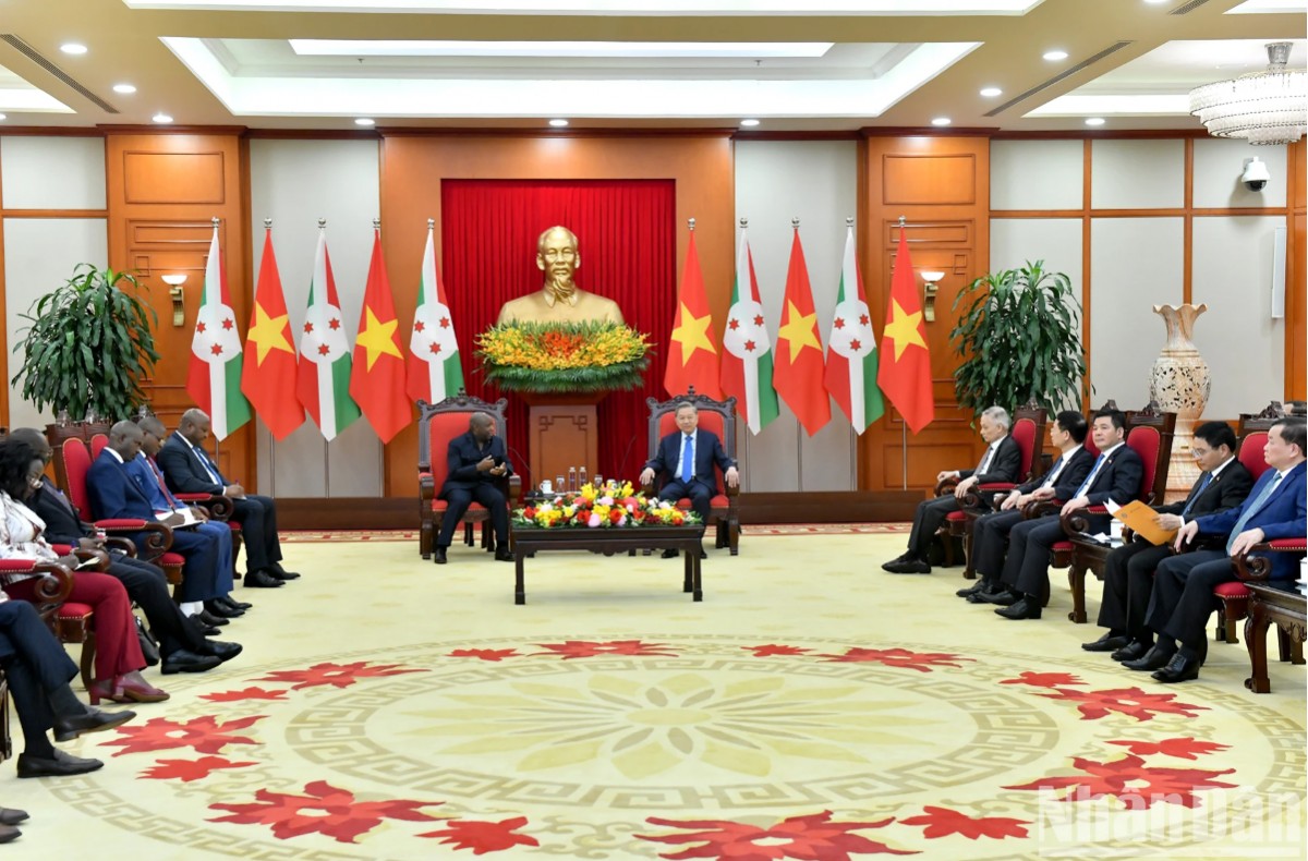 [Ảnh] Tổng Bí thư Tô Lâm tiếp Tổng thống Cộng hòa Burundi Évariste Ndayishimiye