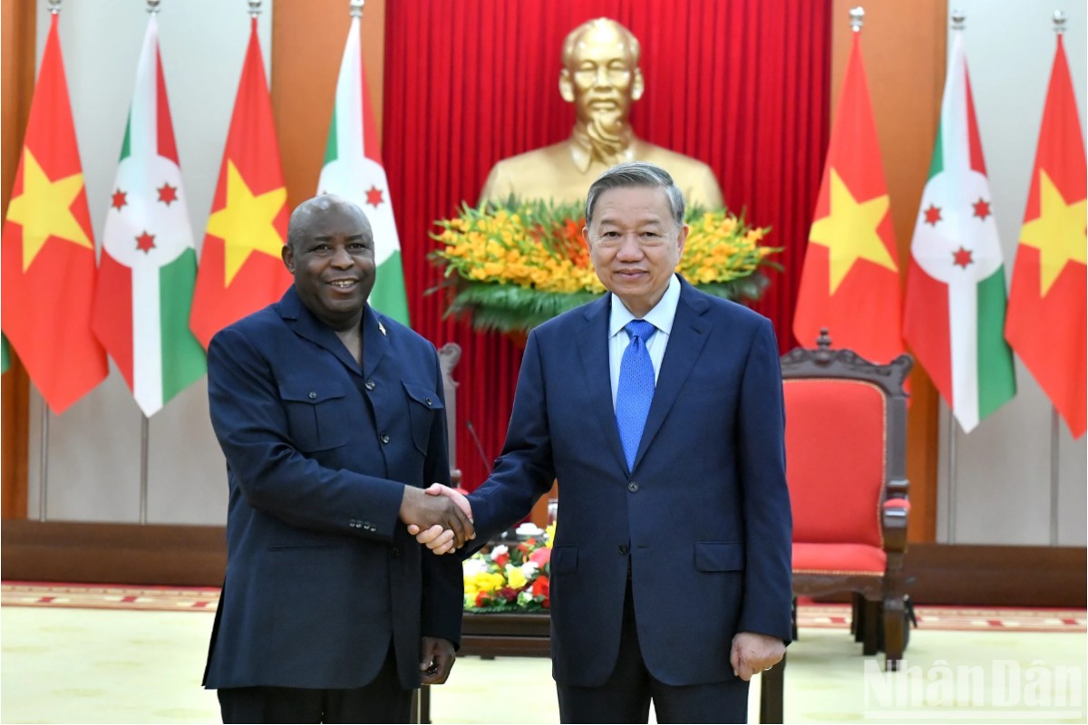 [Ảnh] Tổng Bí thư Tô Lâm tiếp Tổng thống Cộng hòa Burundi Évariste Ndayishimiye