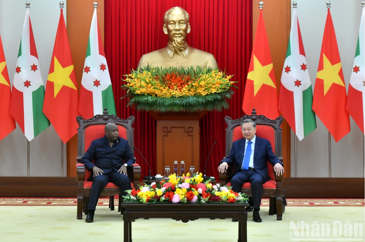 [Ảnh] Tổng Bí thư Tô Lâm tiếp Tổng thống Cộng hòa Burundi Évariste Ndayishimiye