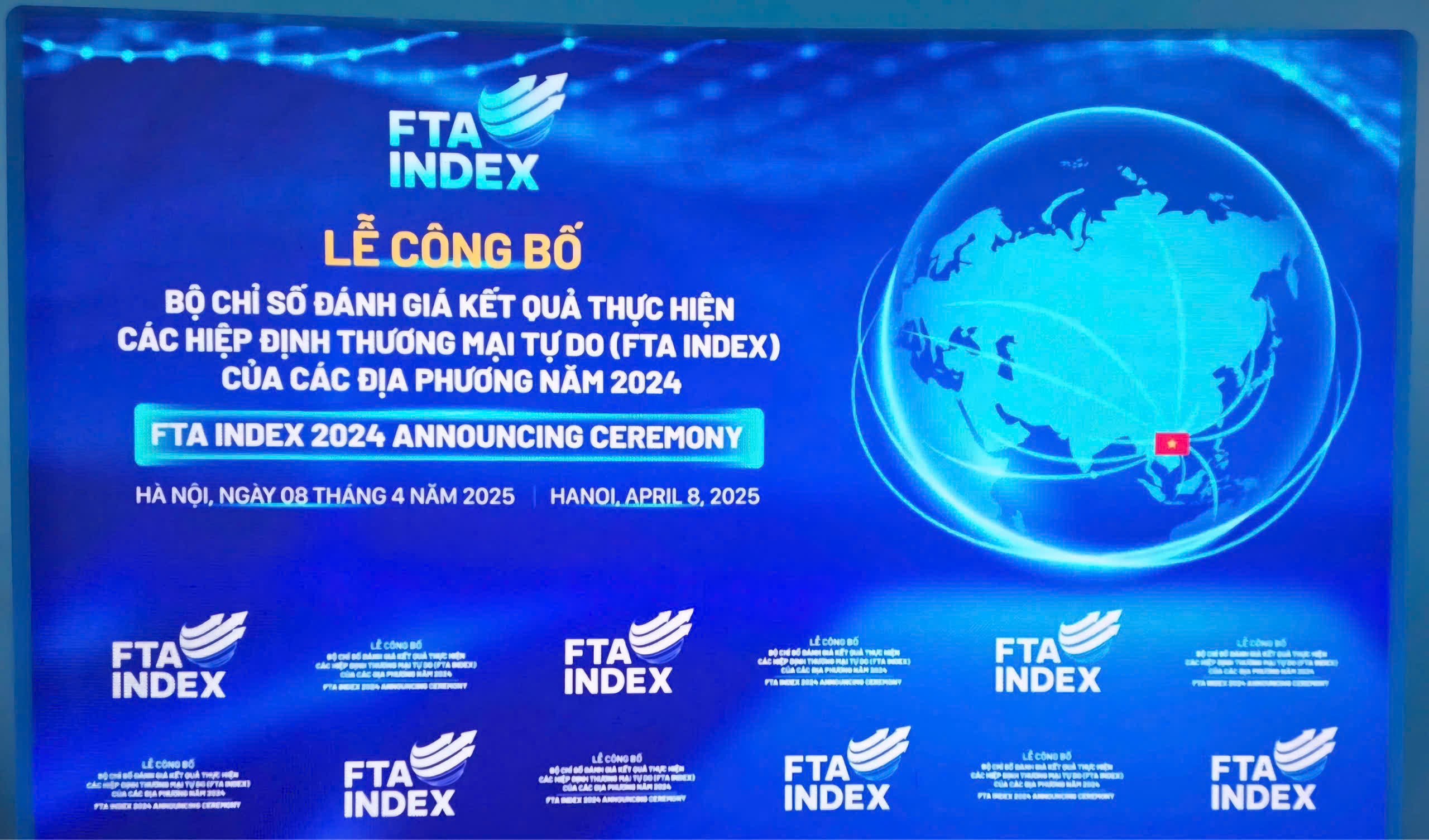 Chiều 8/4 diễn ra Lễ công bố Bộ Chỉ số FTA Index