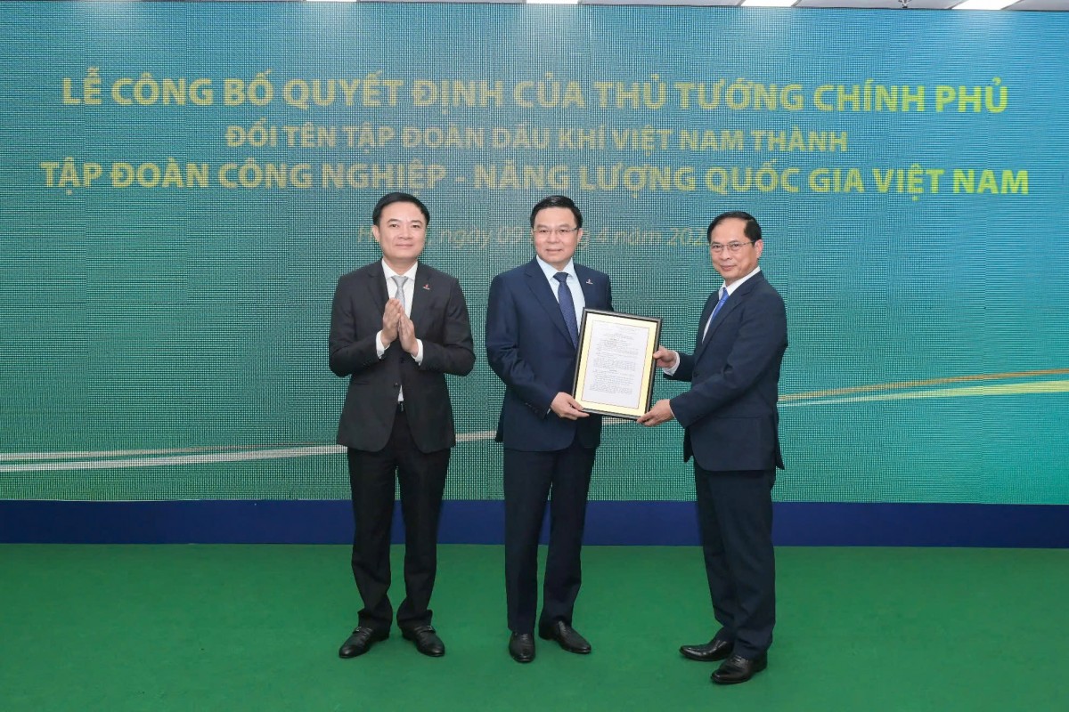 Chính thức đổi tên Tập đoàn Dầu khí Việt Nam với tên gọi mới