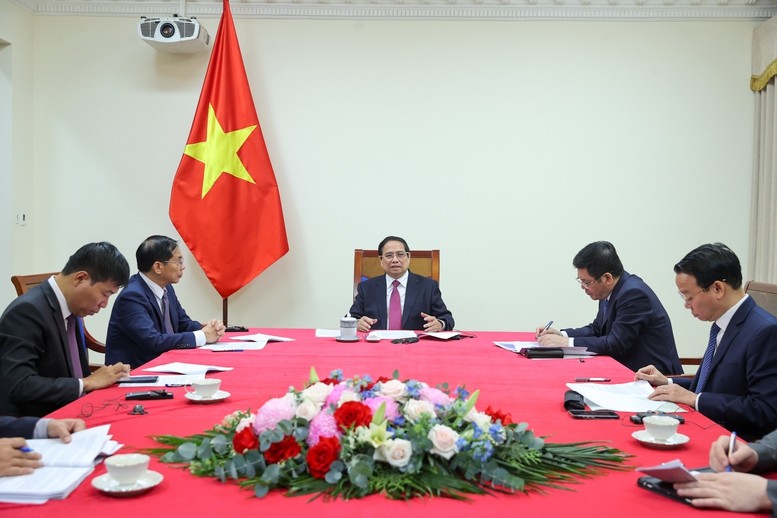 Lãnh đạo Việt Nam và New Zealand nhất trí tăng cường hợp tác giữa hai nước cả trên bình diện song phương và các khuôn khổ hợp tác đa phương trong thời gian tới - Ảnh: VGP/Nhật Bắc Lãnh đạo Việt Nam và New Zealand nhất trí tăng cường hợp tác giữa hai nước cả trên bình diện song phương và các khuôn khổ hợp tác đa phương trong thời gian tới - Ảnh: VGP/Nhật Bắc