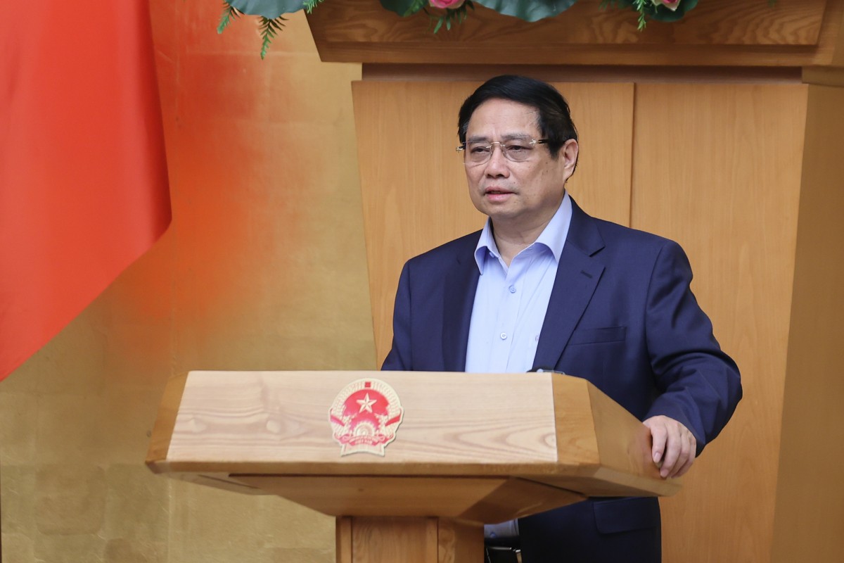Thủ tướng Phạm Minh Chính phát biểu kết luận phiên họp Chính phủ phiên chuyên đề về xây dựng pháp luật tháng 4/2025 - Ảnh: VGP/Nhật Bắc Thủ tướng Phạm Minh Chính phát biểu kết luận phiên họp Chính phủ phiên chuyên đề về xây dựng pháp luật tháng 4/2025 - Ảnh: VGP/Nhật Bắc