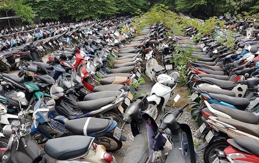 Bạc Liêu: Đấu giá 367 xe máy vi phạm bị tịch thu Bạc Liêu: Đấu giá 367 xe máy vi phạm bị tịch thu