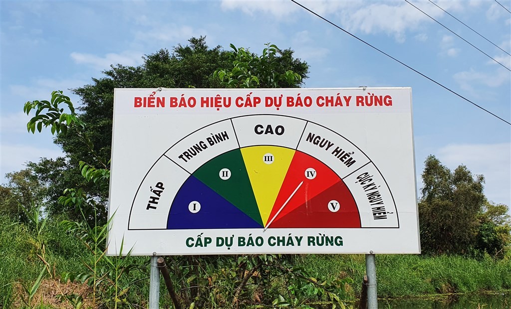 Toàn tỉnh Cà Mau có trên 20.100 ha rừng dự báo cháy cấp nguy hiểm. Ảnh: UBND tỉnh Cà Mau