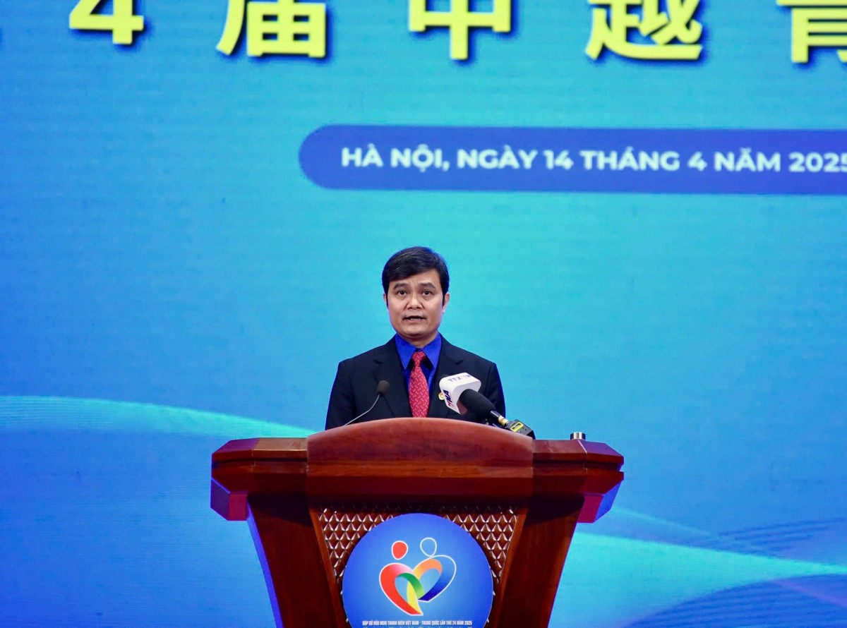 Bí thư thứ nhất Trung ương Đoàn TNCS Hồ Chí Minh Bùi Quang Huy phát biểu tại chương trình. Bí thư thứ nhất Trung ương Đoàn TNCS Hồ Chí Minh Bùi Quang Huy phát biểu tại chương trình.