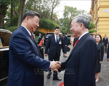 Tổng Bí thư Tô Lâm chủ trì Lễ đón đồng chí Tập Cận Bình với nghi thức cao nhất