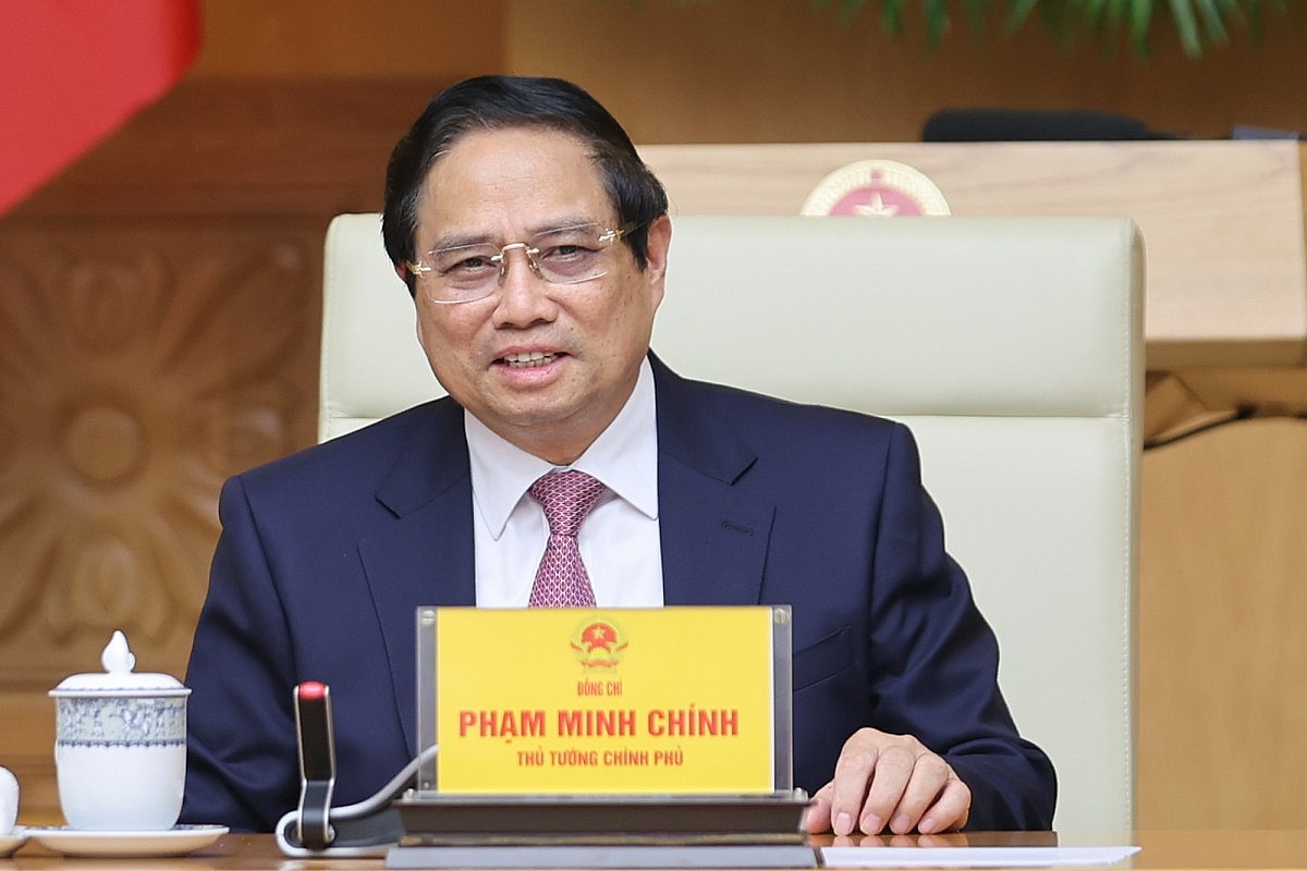 Thủ tướng nhấn mạnh, việc sắp xếp địa giới, sáp nhập cấp xã cần tạo thuận lợi nhất cho người dân. Ảnh: VGP/Nhật Bắc