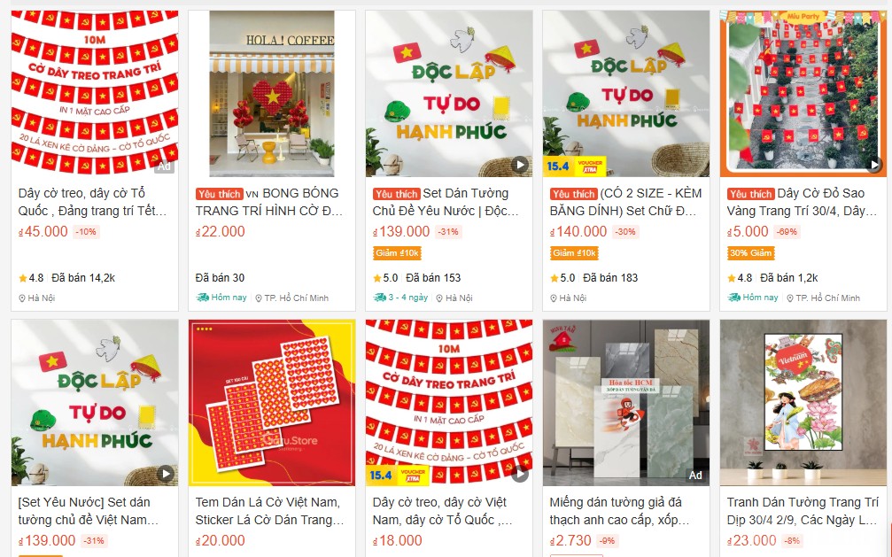 TP. Hồ Chí Minh: Thị trường đồ trang trí sôi động dịp