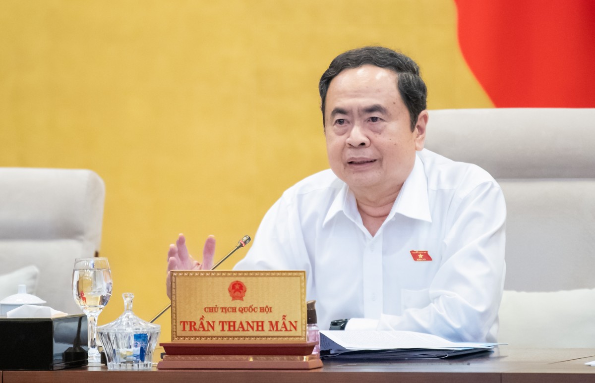 Chủ tịch Quốc hội Trần Thanh Mẫn phát biểu Chủ tịch Quốc hội Trần Thanh Mẫn phát biểu