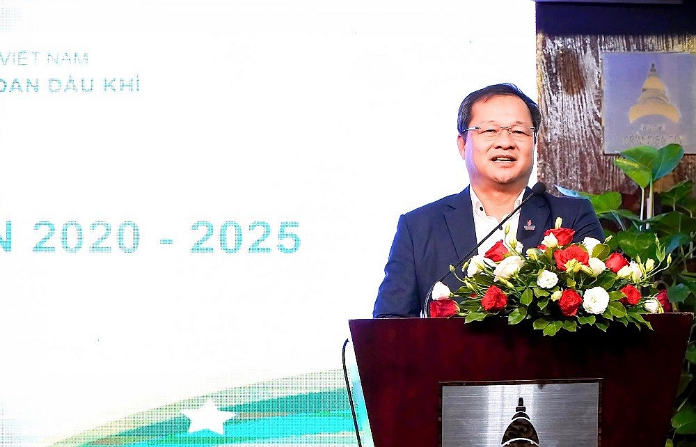 Chủ tịch HĐQT Mai Thế Toàn phát biểu tại hội nghị Chủ tịch HĐQT Mai Thế Toàn phát biểu tại hội nghị