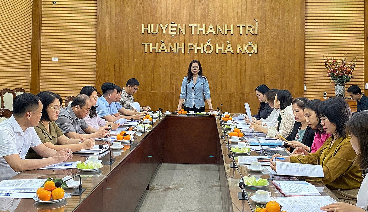 Đoàn kiểm tra số 3 đã có buổi làm việc với UBND huyện Thanh Trì Đoàn kiểm tra số 3 đã có buổi làm việc với UBND huyện Thanh Trì