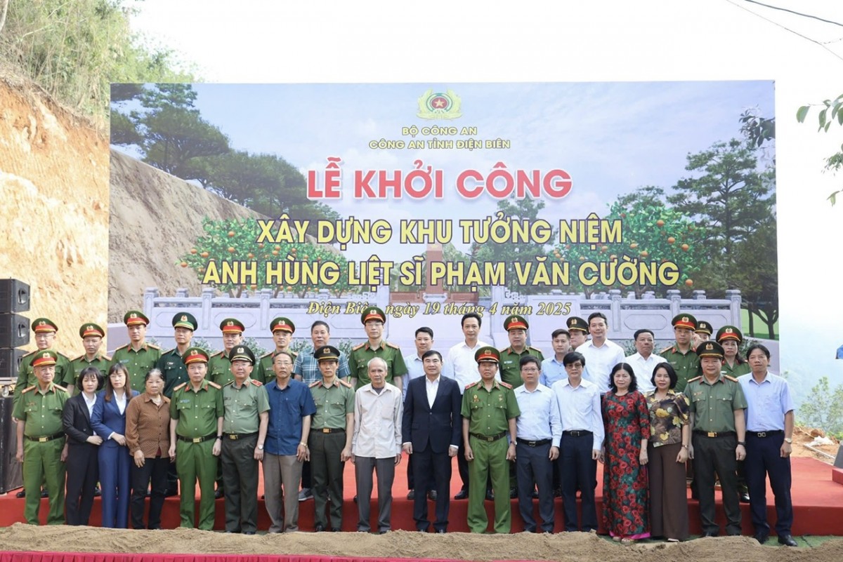 Điện Biên: Khởi công khu tưởng niệm liệt sĩ Phạm Văn Cường