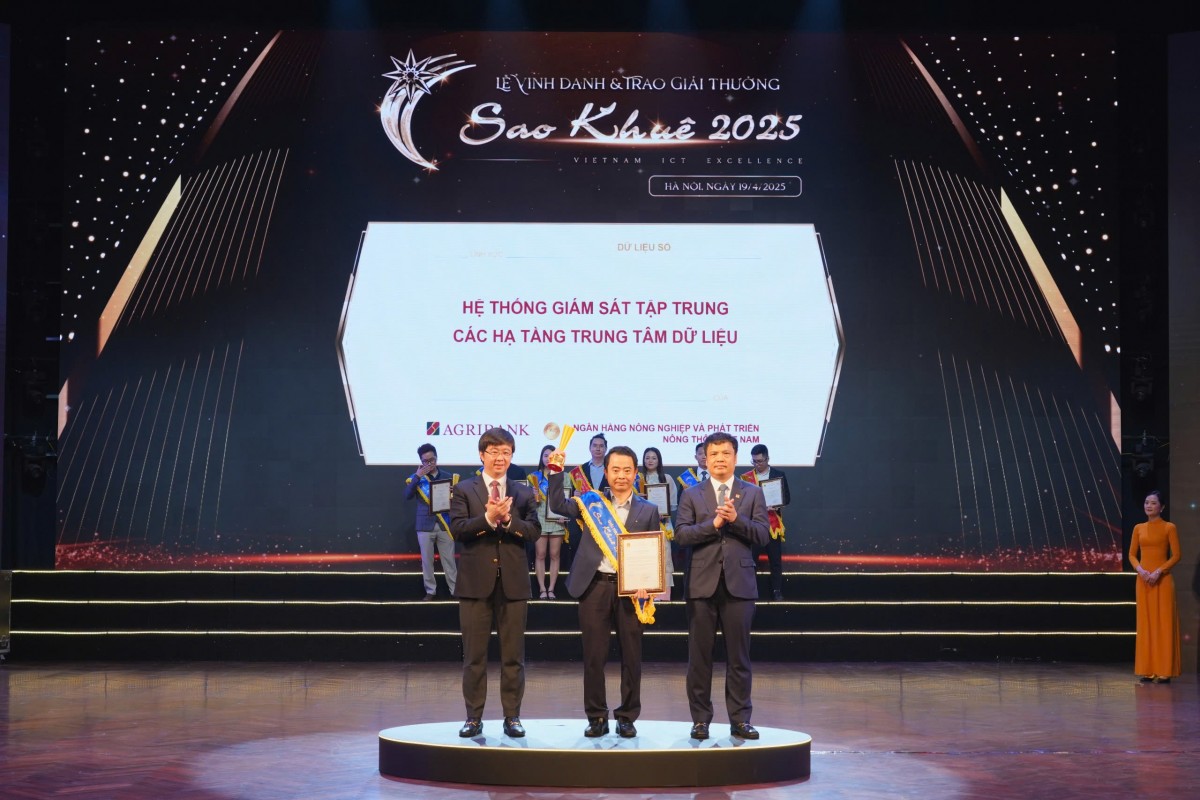06 Hệ thống công nghệ/Sản phẩm dịch vụ Agribank xuất sắc được công nhận 'Giải thưởng Sao Khuê 2025' 06 Hệ thống công nghệ/Sản phẩm dịch vụ Agribank xuất sắc được công nhận 'Giải thưởng Sao Khuê 2025'