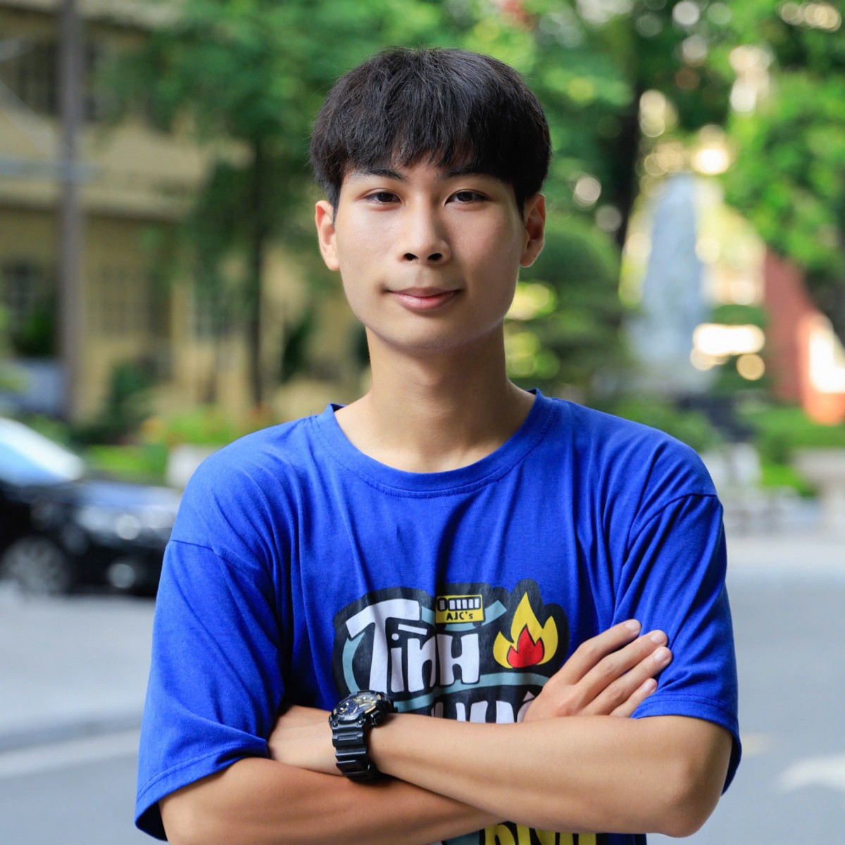 Mã Thành Đạt - sinh viên năm 4 của Học viện Báo chí và tuyên truyền, thành viên của Đoàn TNXK