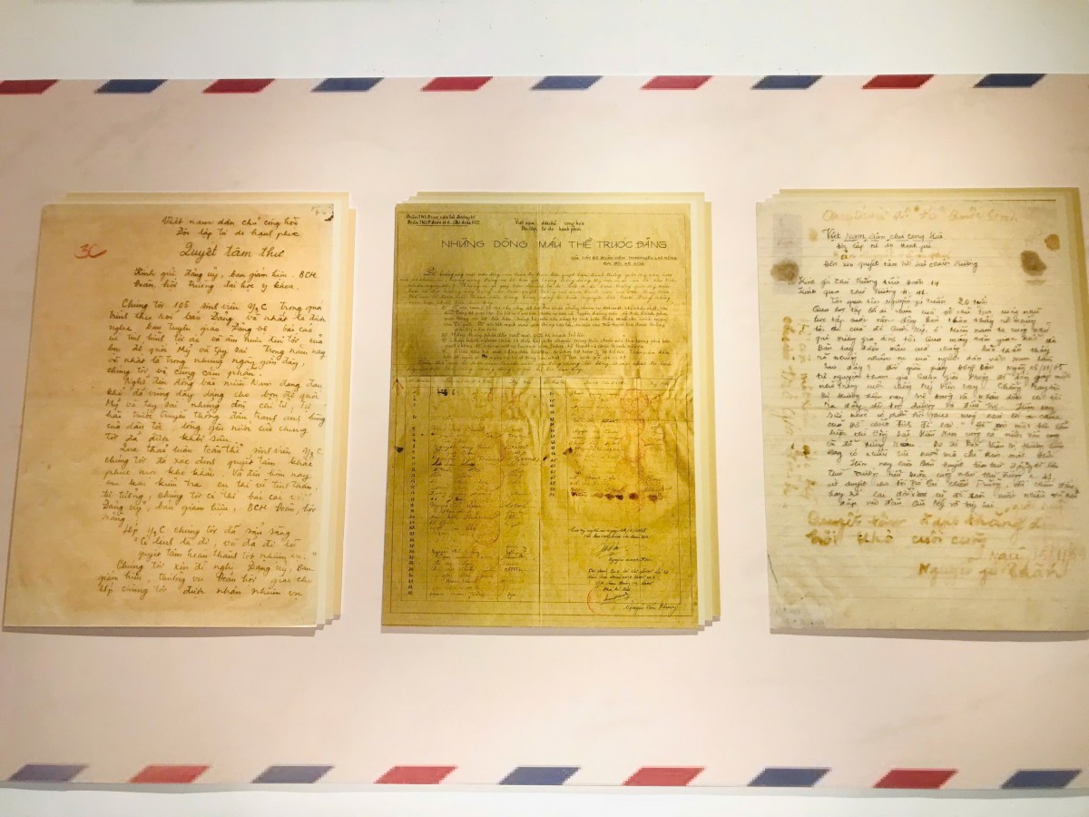 quyết tâm thư viết bằng máu của các chiến sĩ giải phóng quân quyết tâm thư viết bằng máu của các chiến sĩ giải phóng quân