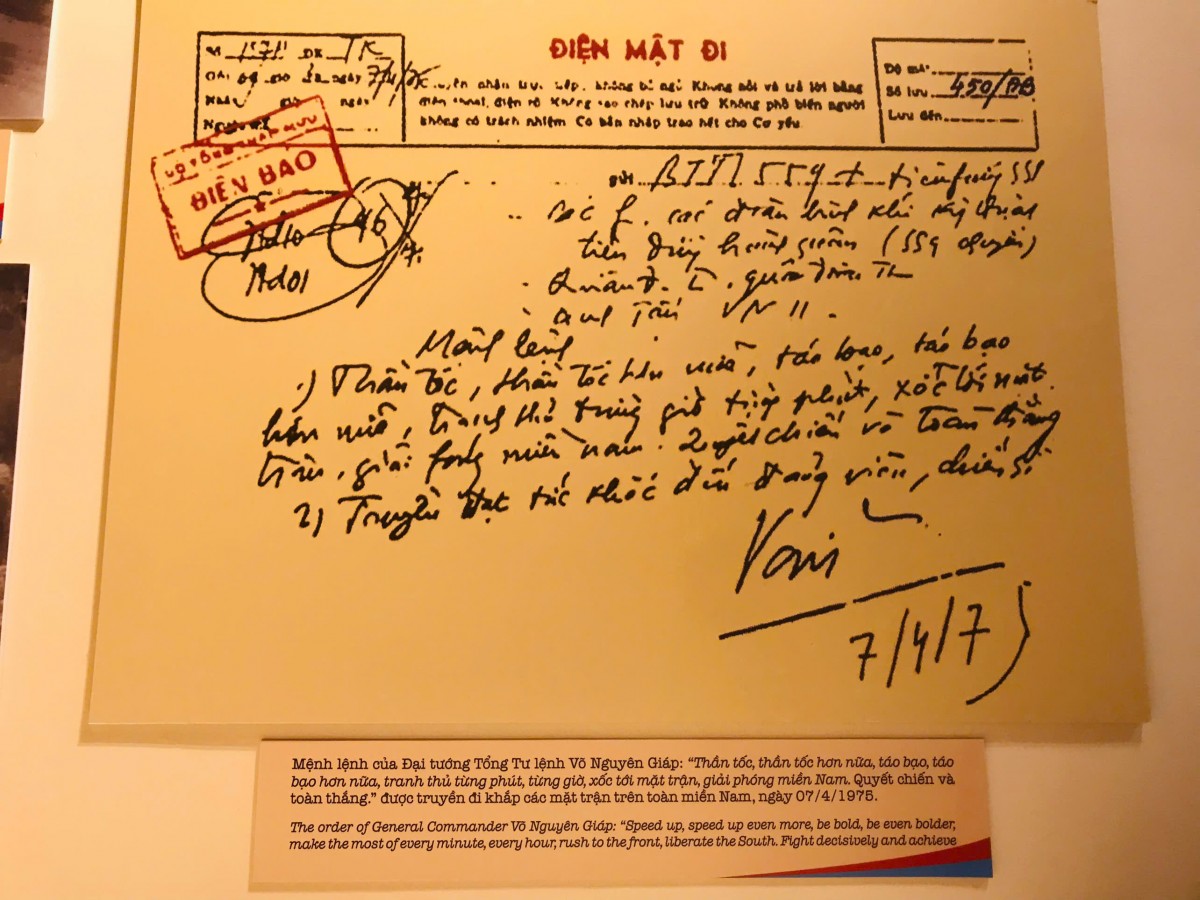 Mệnh lệnh của Đại tướng Tổng tư lệnh Võ Nguyên Giáp Mệnh lệnh của Đại tướng Tổng tư lệnh Võ Nguyên Giáp
