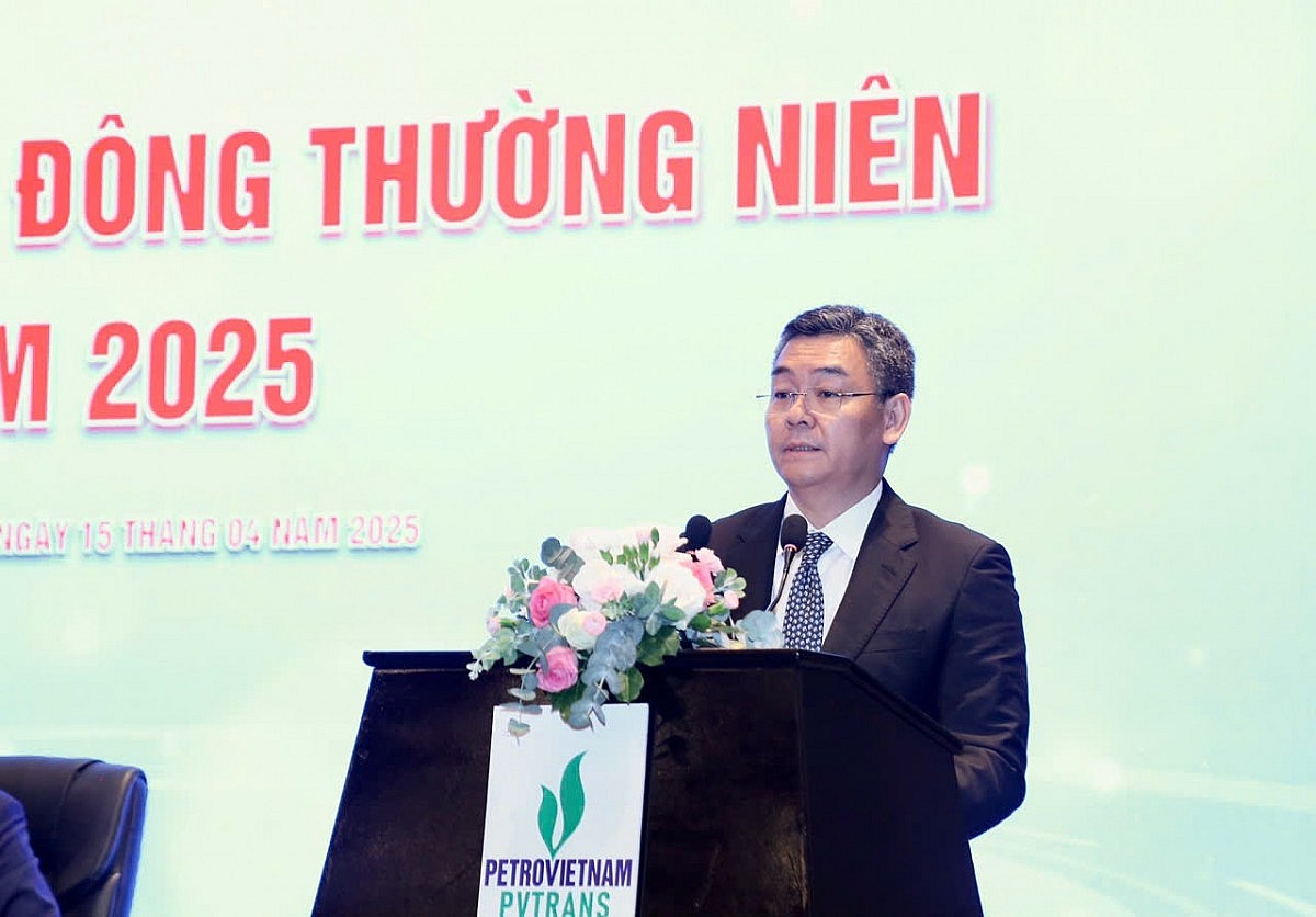 Ông Lê Mạnh Cường, Phó Tổng Giám đốc Petrovietnam nhấn mạnh vai trò chiến lược của PVTrans trong chuỗi cung ứng năng lượng quốc gia