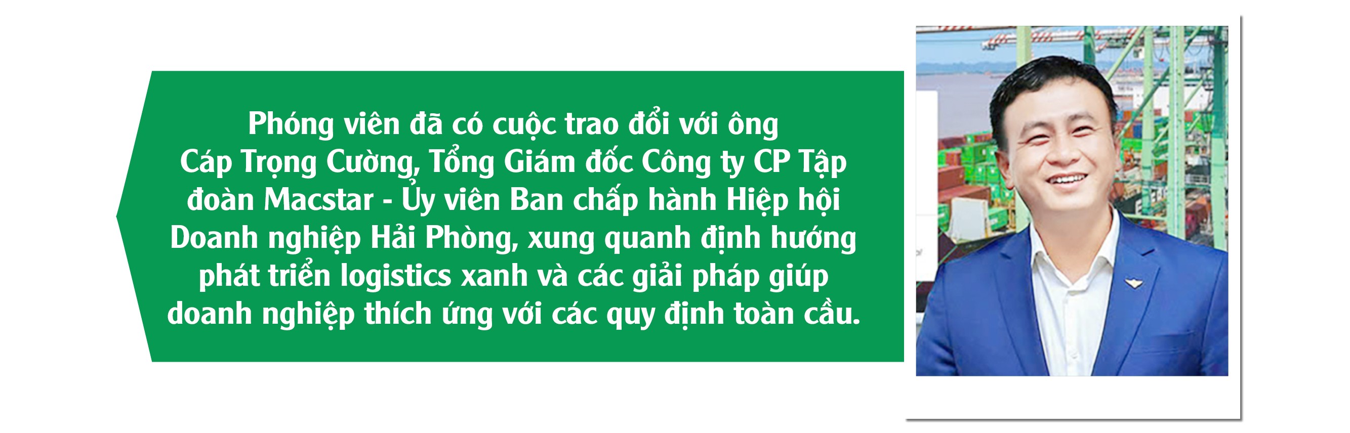 Doanh nghiệp logistics buộc phải xanh hóa để tồn tại Doanh nghiệp logistics buộc phải xanh hóa để tồn tại