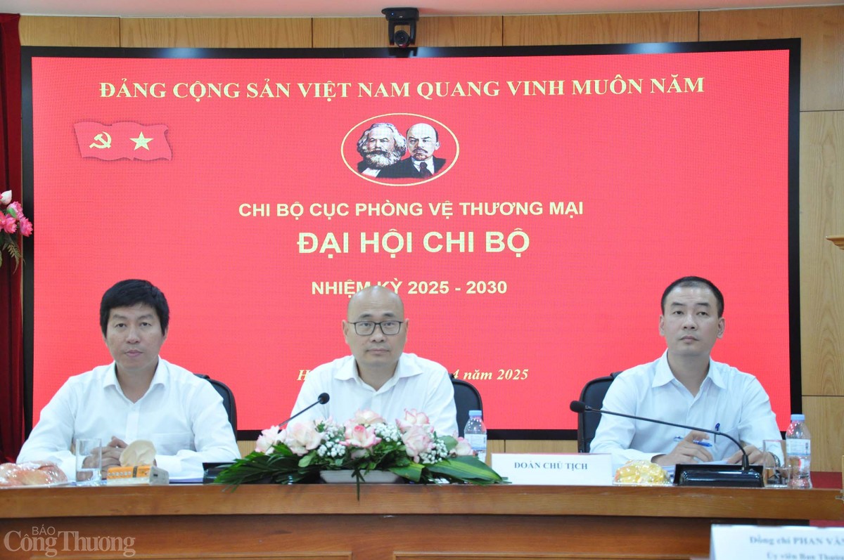 Đại hội Chi bộ Cục Phòng vệ thương mại nhiệm kỳ 2025-2030 Đại hội Chi bộ Cục Phòng vệ thương mại nhiệm kỳ 2025-2030