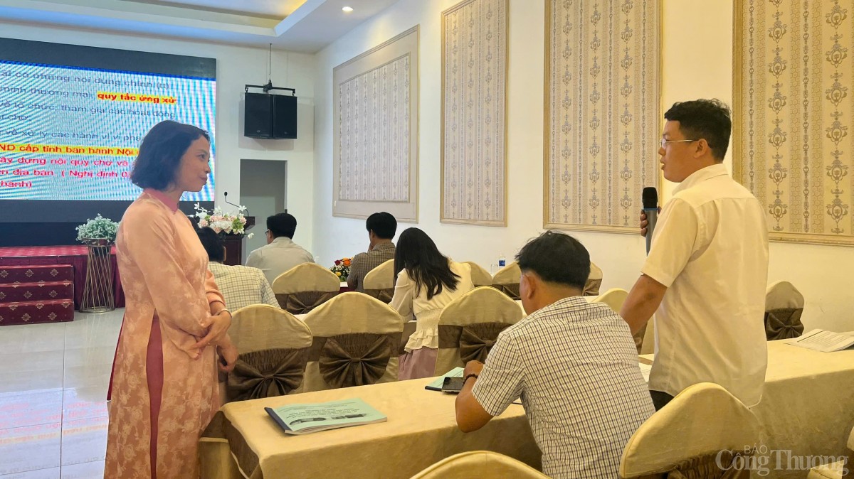 Đào tạo nâng cao năng lực quản lý, phát triển chợ