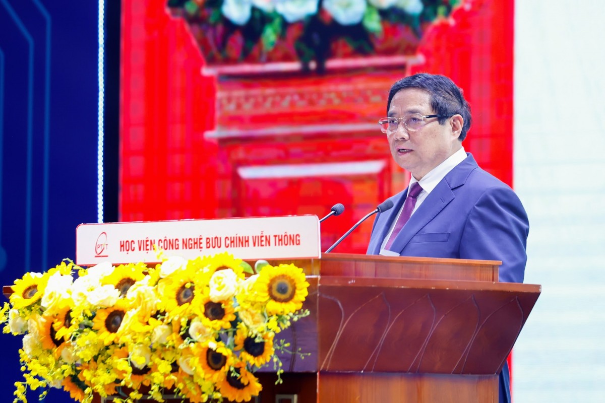 Thủ tướng Phạm Minh Chính phát biểu tại lễ phát động Phong trào thi đua "Cả nước thi đua đổi mới sáng tạo, chuyển đổi số" - Ảnh: VGP/Nhật Bắc Thủ tướng Phạm Minh Chính phát biểu tại lễ phát động Phong trào thi đua "Cả nước thi đua đổi mới sáng tạo, chuyển đổi số" - Ảnh: VGP/Nhật Bắc