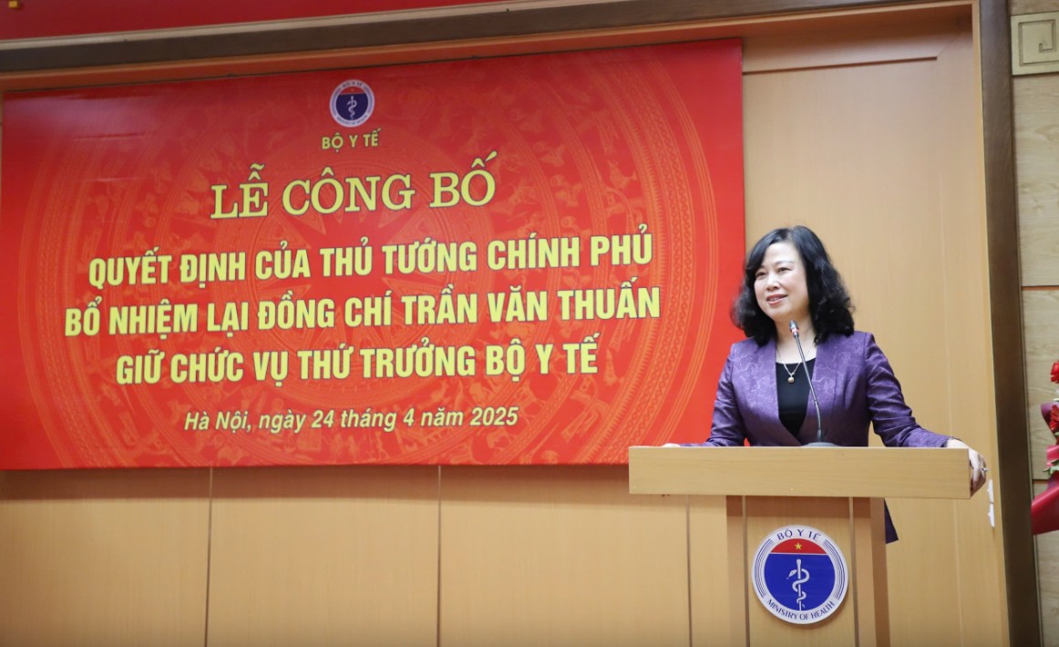 Bộ trưởng Đào Hồng Lan phát biểu tại buổi lễ.