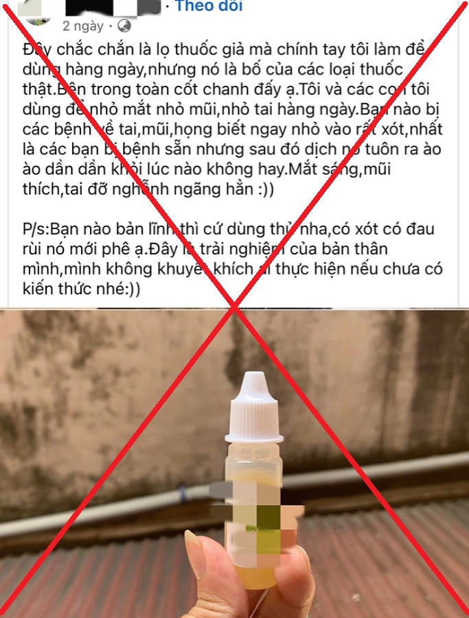 Bài viết chia sẻ việc dùng nước cốt chanh nhỏ mắt, mũi, tai nhận nhiều ý kiến. Ảnh: Ảnh chụp màn hình Bài viết chia sẻ việc dùng nước cốt chanh nhỏ mắt, mũi, tai nhận nhiều ý kiến. Ảnh: Ảnh chụp màn hình