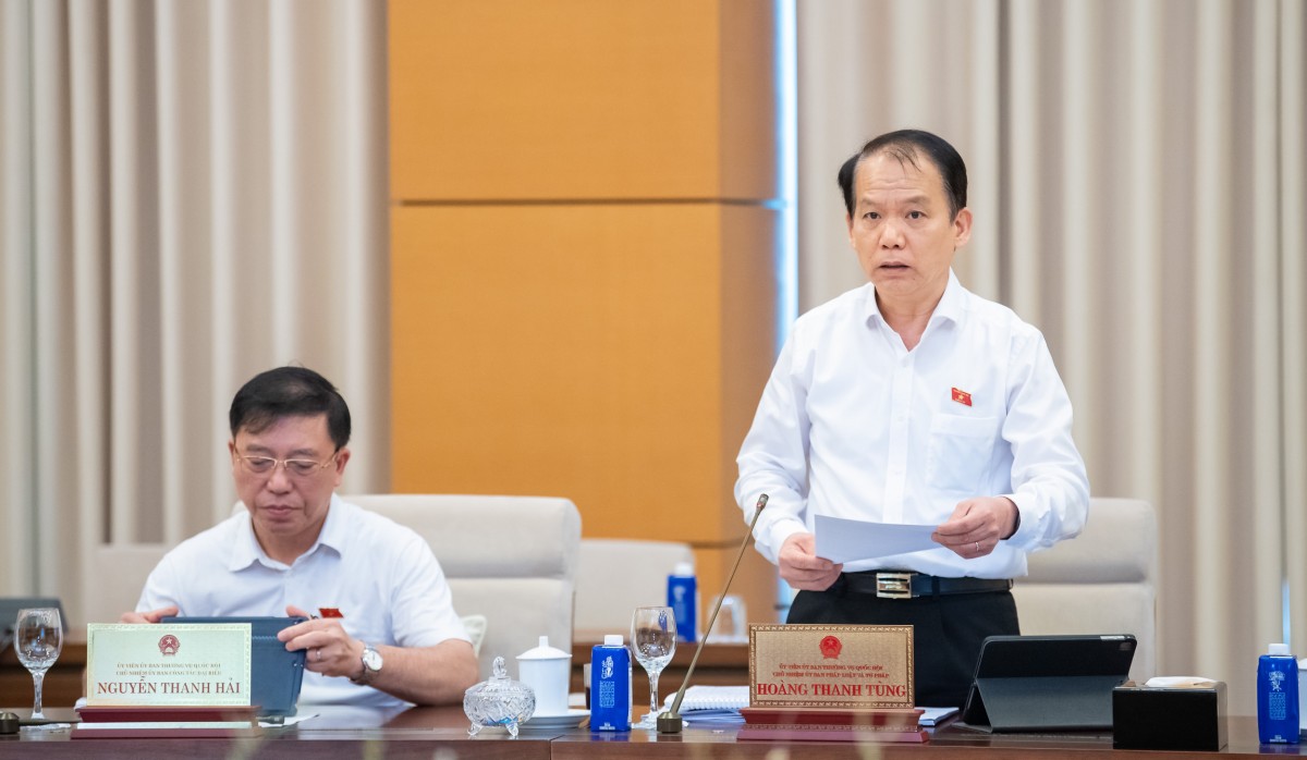 Chủ nhiệm Ủy ban Pháp luật và Tư pháp Hoàng Thanh Tùng 