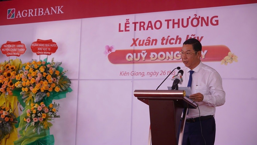 Agribank trao giải đặc biệt chương trình tiết kiệm dự thưởng “Xuân tích lũy - Quỹ đong đầy”