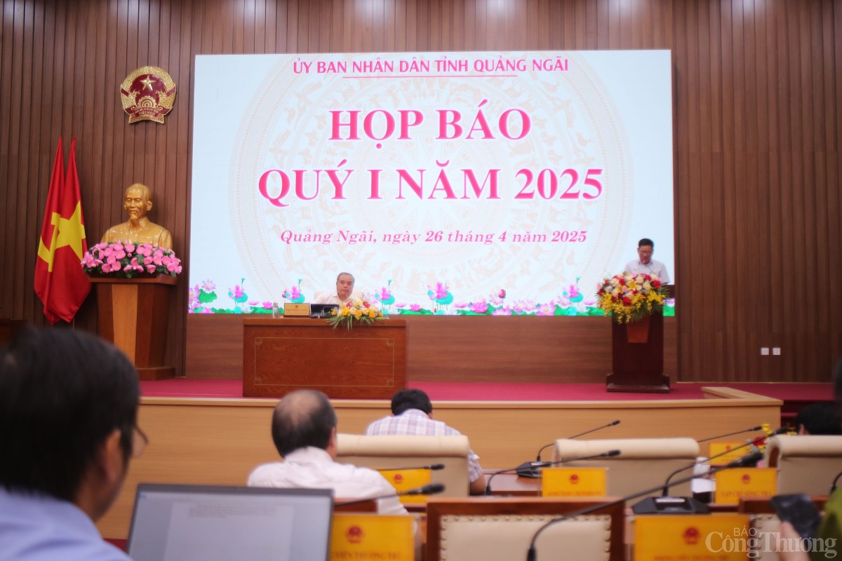 UBND tỉnh Quảng Ngãi họp báo quý I/2025