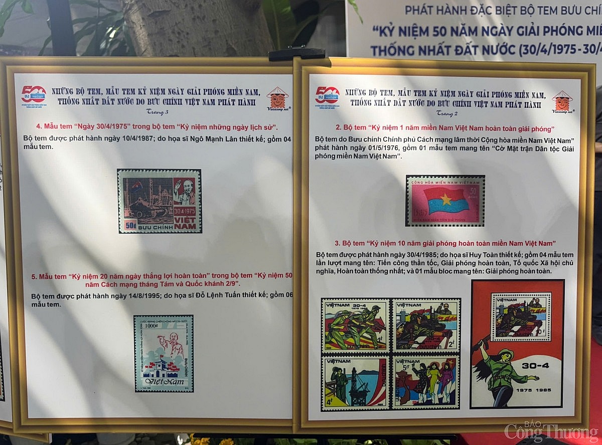 Ra mắt bộ tem đặc biệt chào mừng chiến thắng 30/4